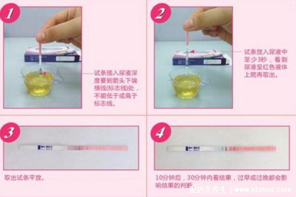 排卵试纸怎么看是排卵图片，两条很深的红杠就是处于排卵期