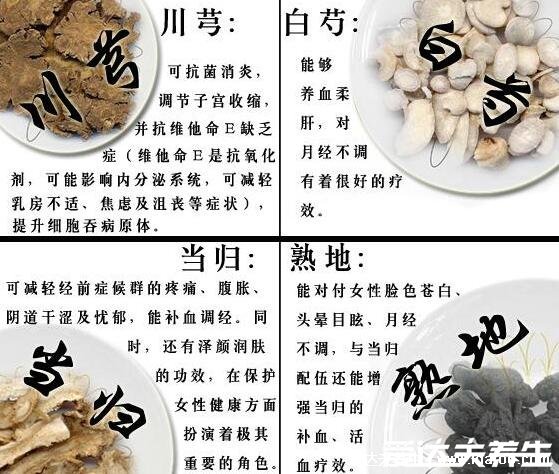 四物汤是哪四物，白勺/当归/川芎/熟地黄(标准配方千万别乱喝) 